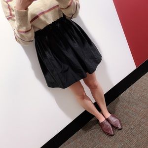 ZARA Black Ruffle Skirt